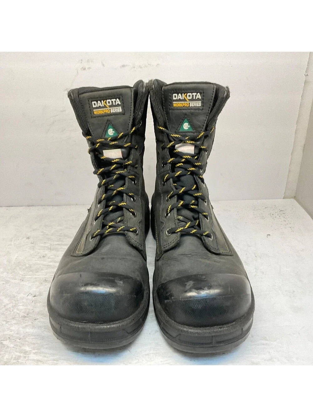 Dakota Men's 8'' 877 Steel Toe Steel Plate Work Boots Black Size 12M
